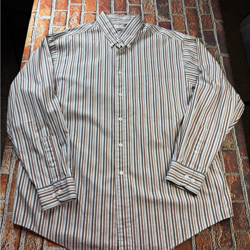 Classic Striped Button-Down Shirt for Men